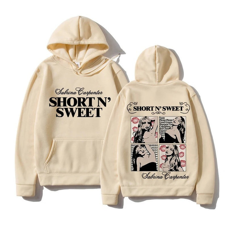 Feliratos férfipulóver „Short N’ Sweet” mintával