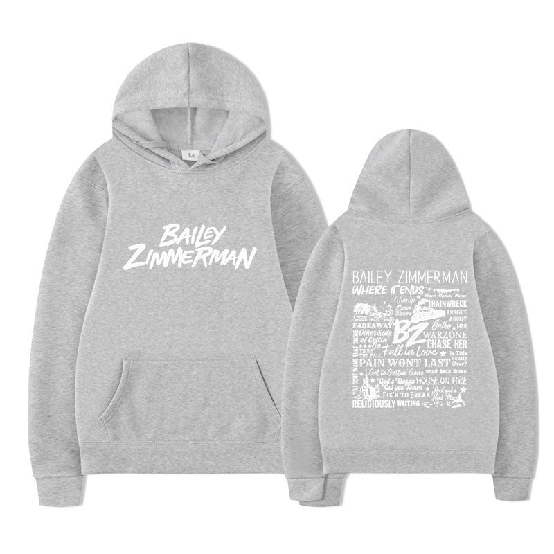 Bailey Zimmerman-feliratos uniszex pulóver