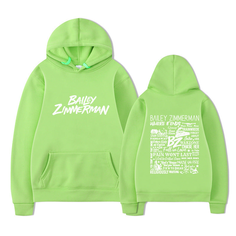 Bailey Zimmerman-feliratos uniszex pulóver