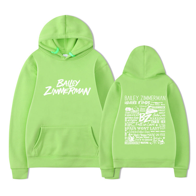 Bailey Zimmerman-feliratos uniszex pulóver
