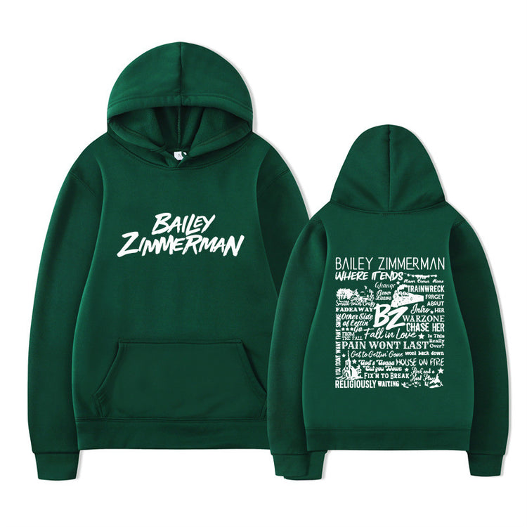 Bailey Zimmerman-feliratos uniszex pulóver