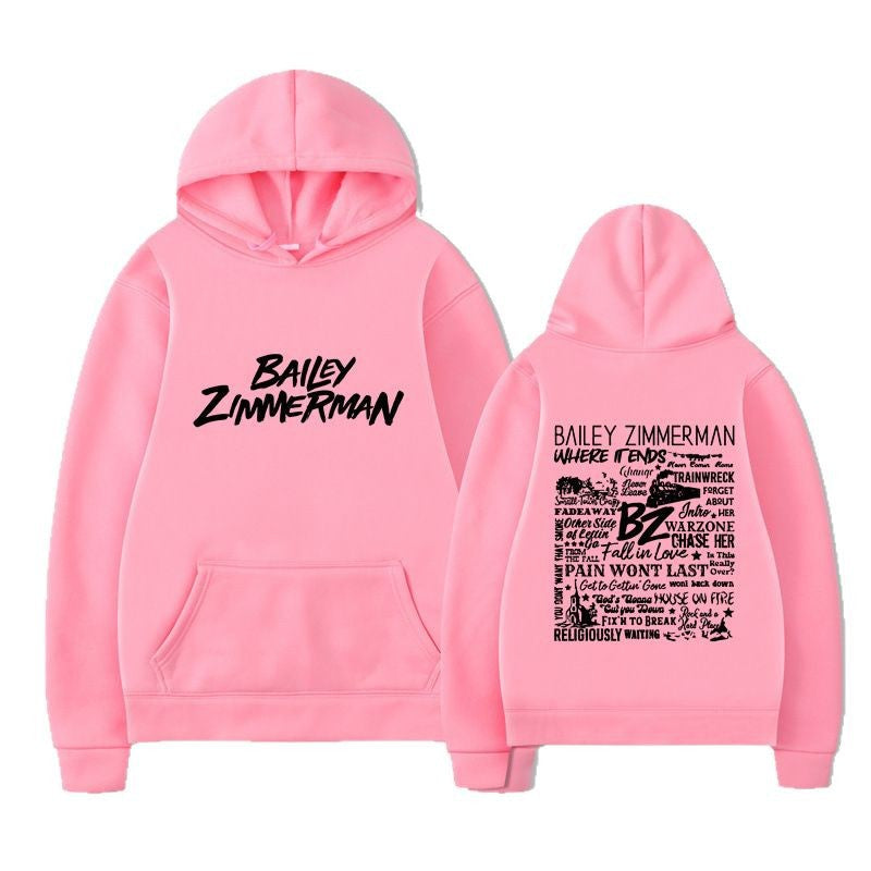 Bailey Zimmerman-feliratos uniszex pulóver
