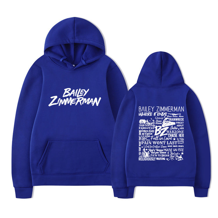 Bailey Zimmerman-feliratos uniszex pulóver