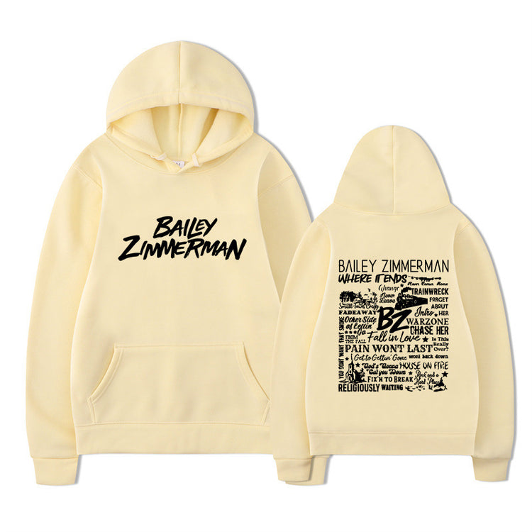 Bailey Zimmerman-feliratos uniszex pulóver