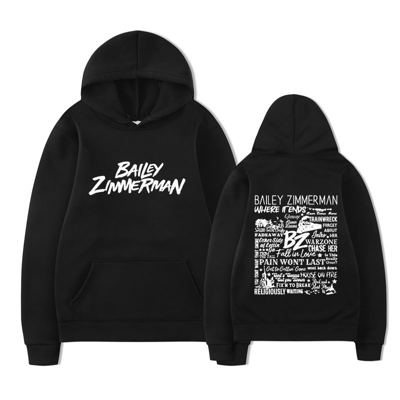 Bailey Zimmerman-feliratos uniszex pulóver