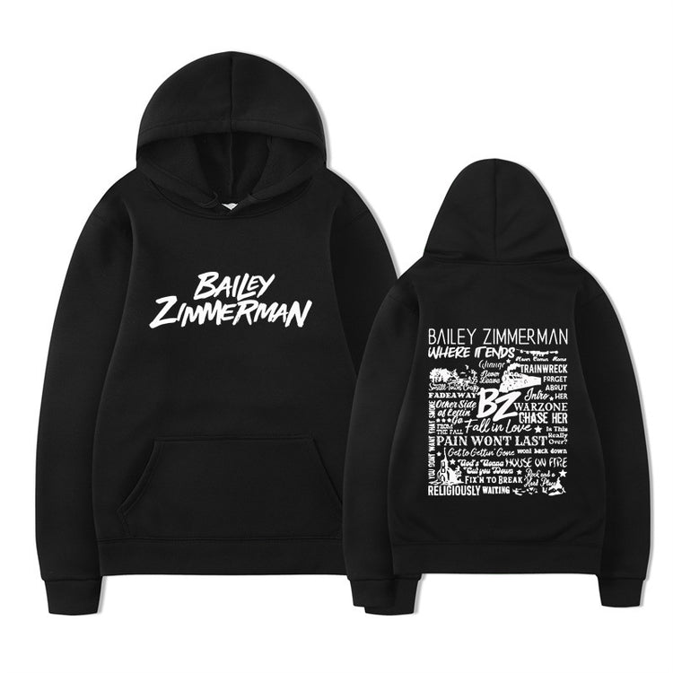 Bailey Zimmerman-feliratos uniszex pulóver