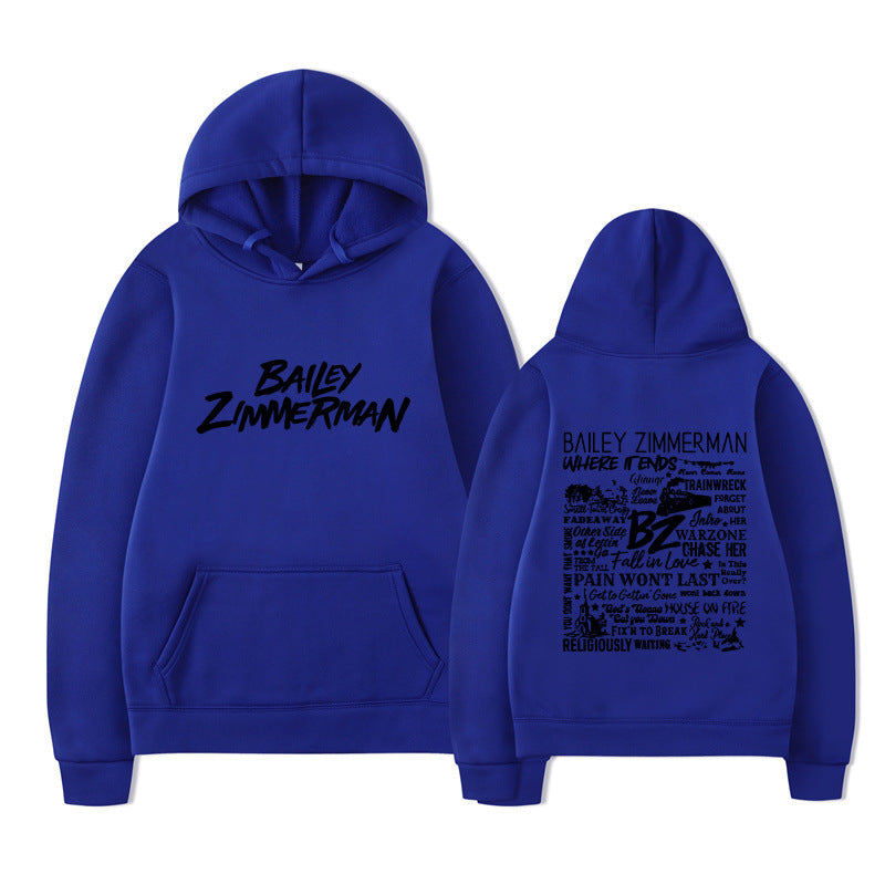 Bailey Zimmerman-feliratos uniszex pulóver