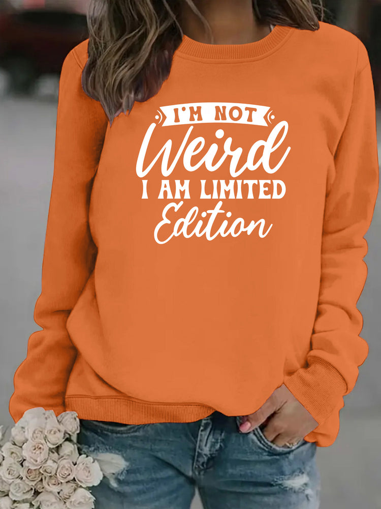 Feliratos női pulóver „Limited Edition” mintával