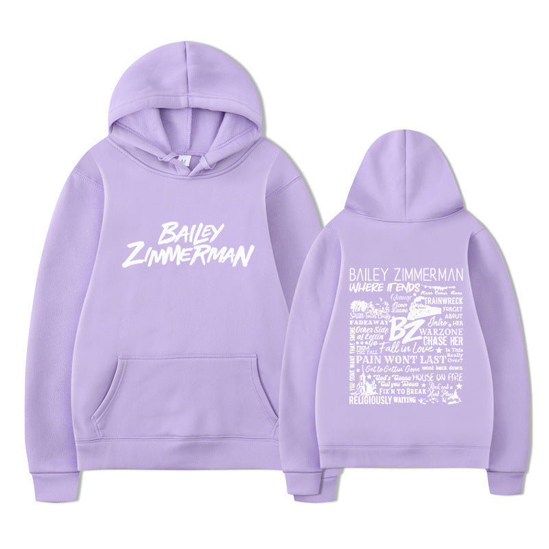 Bailey Zimmerman-feliratos uniszex pulóver
