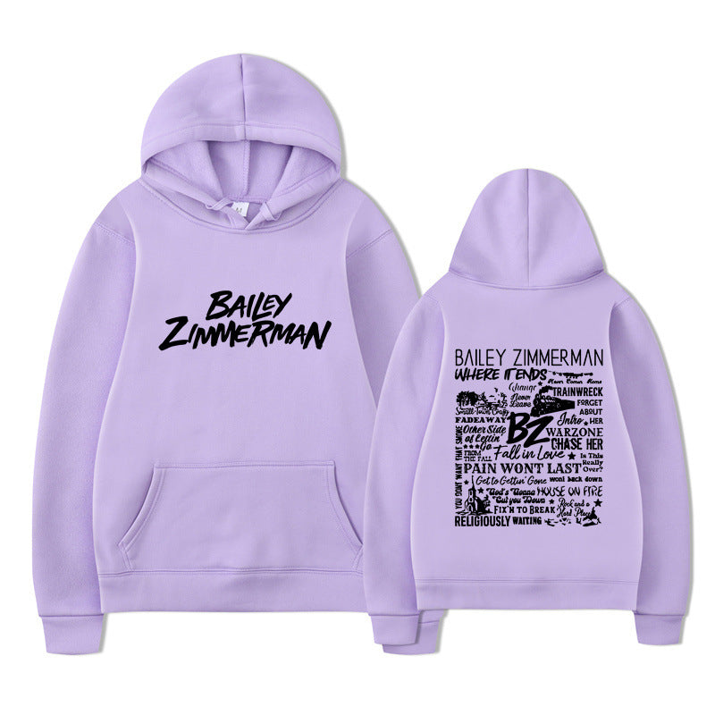 Bailey Zimmerman-feliratos uniszex pulóver