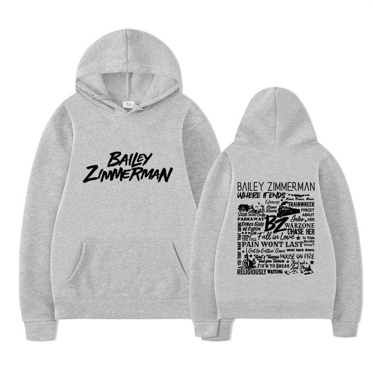 Bailey Zimmerman-feliratos uniszex pulóver