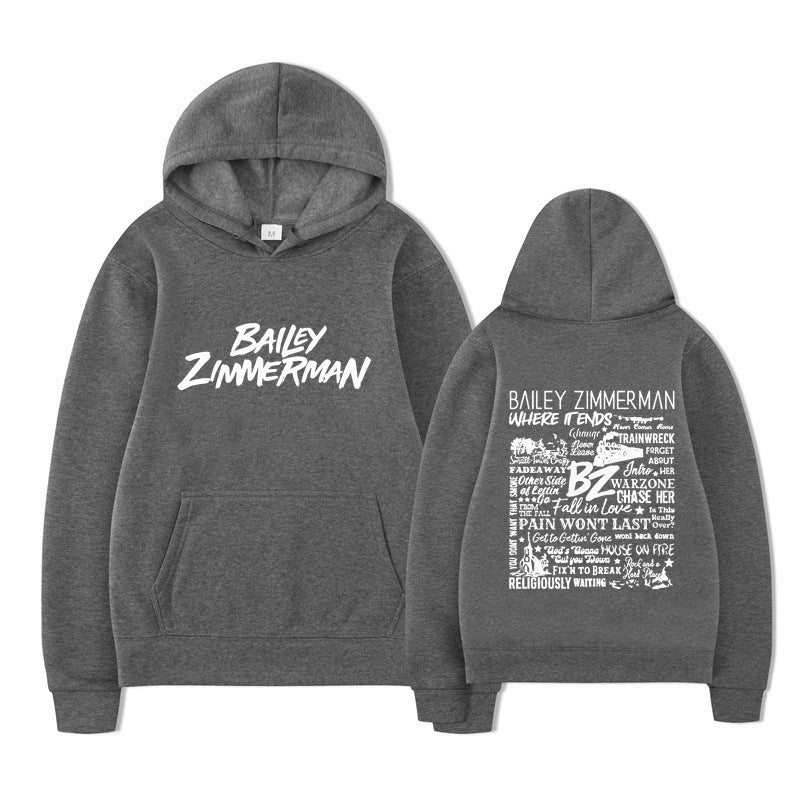 Bailey Zimmerman-feliratos uniszex pulóver