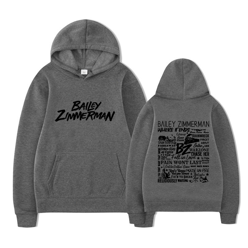 Bailey Zimmerman-feliratos uniszex pulóver