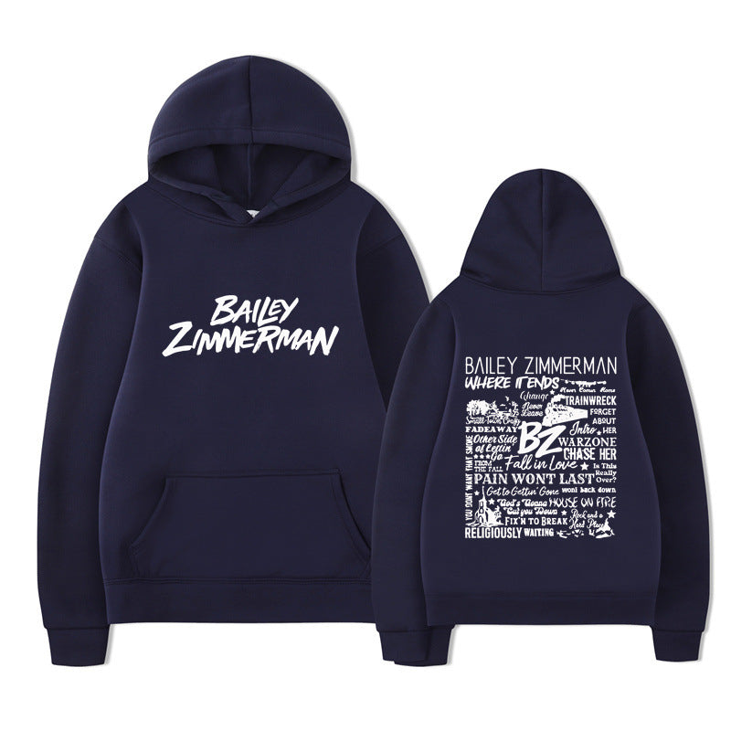 Bailey Zimmerman-feliratos uniszex pulóver