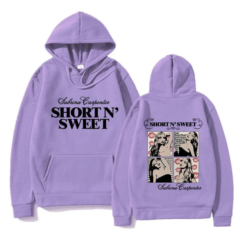 Feliratos férfipulóver „Short N’ Sweet” mintával
