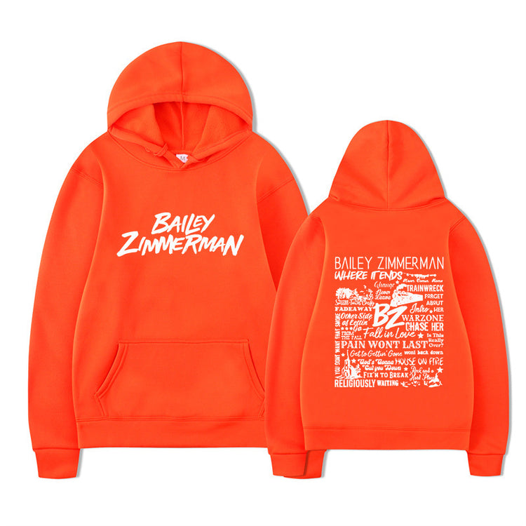 Bailey Zimmerman-feliratos uniszex pulóver