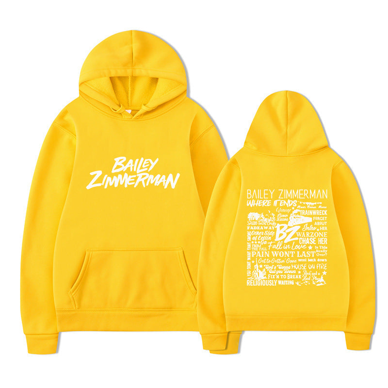 Bailey Zimmerman-feliratos uniszex pulóver