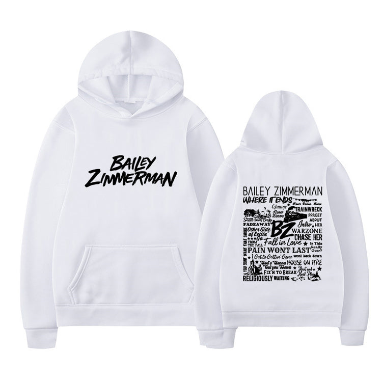 Bailey Zimmerman-feliratos uniszex pulóver