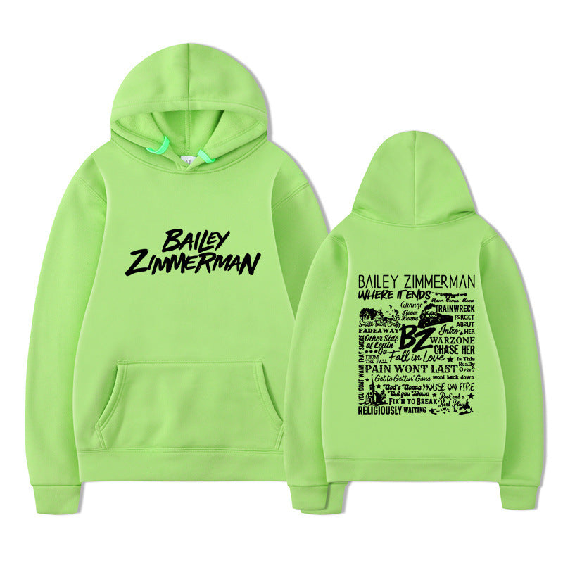 Bailey Zimmerman-feliratos uniszex pulóver