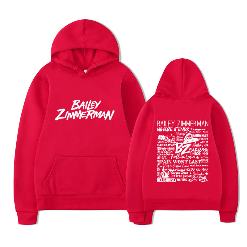 Bailey Zimmerman-feliratos uniszex pulóver