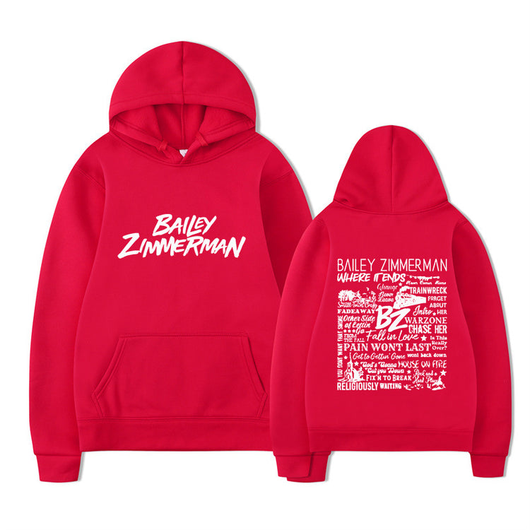 Bailey Zimmerman-feliratos uniszex pulóver
