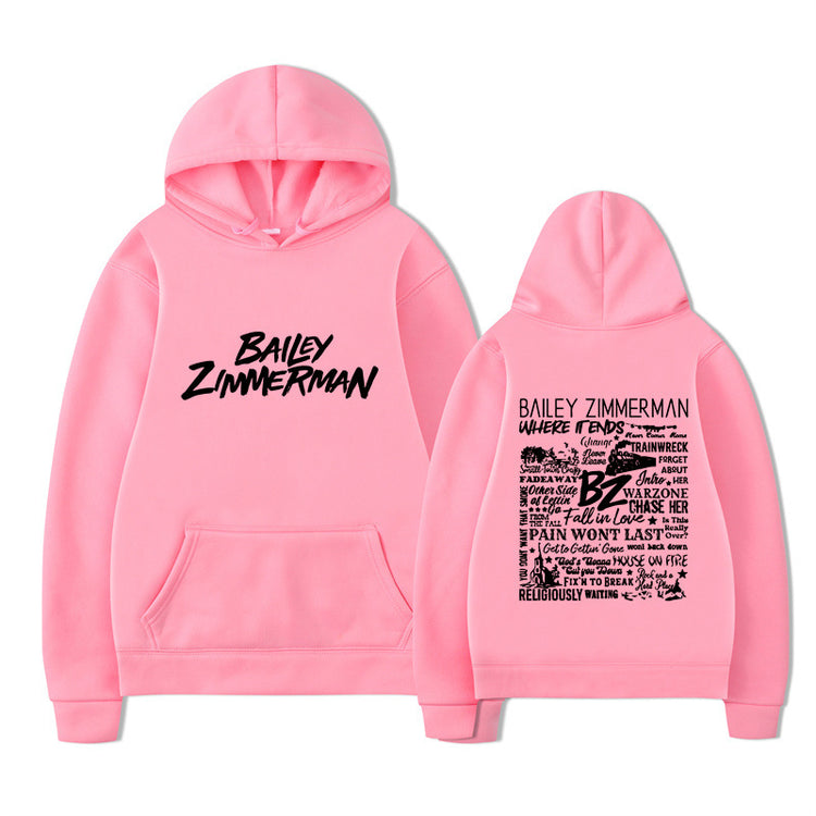 Bailey Zimmerman-feliratos uniszex pulóver