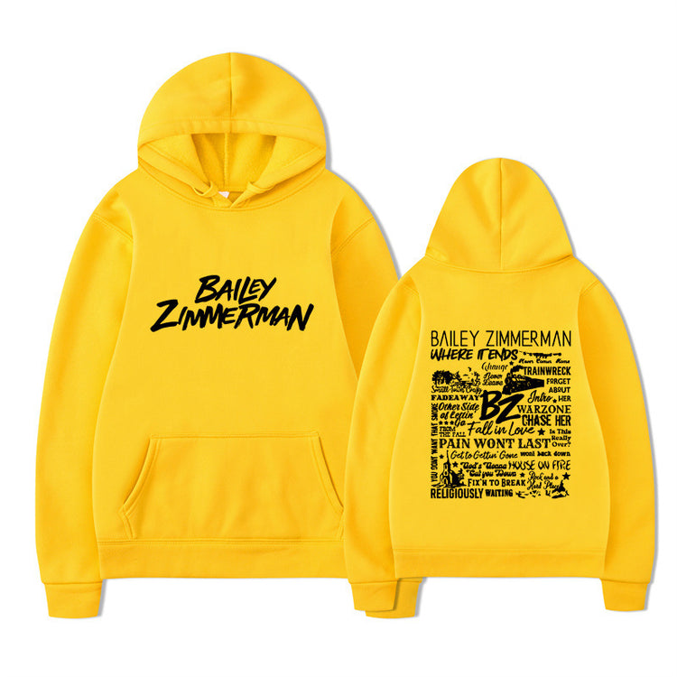 Bailey Zimmerman-feliratos uniszex pulóver