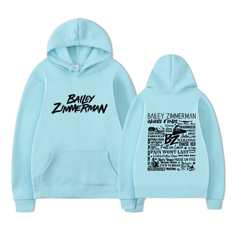 Bailey Zimmerman-feliratos uniszex pulóver