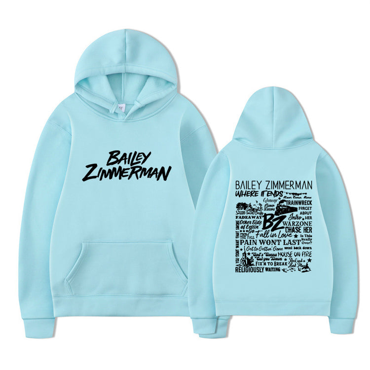 Bailey Zimmerman-feliratos uniszex pulóver