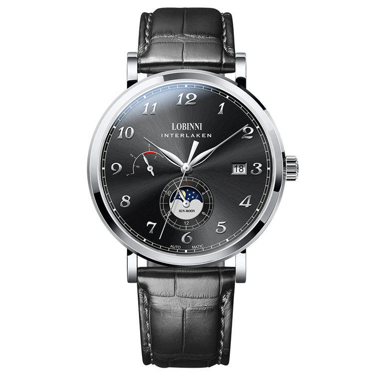 LOBINNI 686009 automatic men’s watch – with sapphire crystal, 42 mm