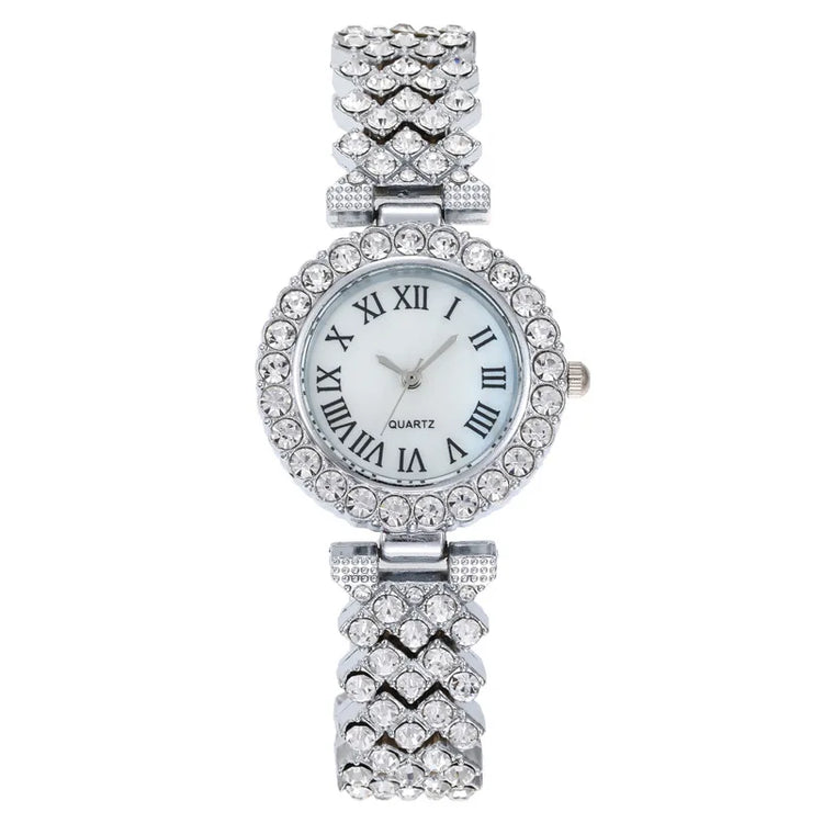 Women's quartz watch with stainless steel band