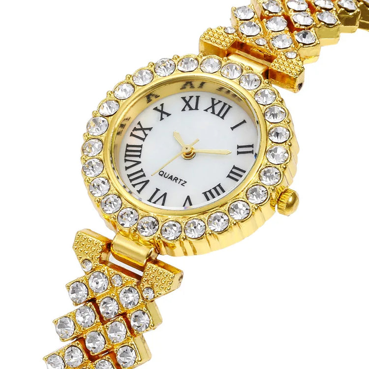 Women's quartz watch with stainless steel band