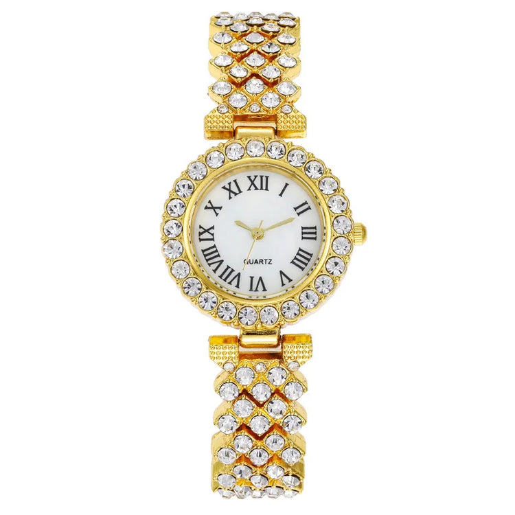 Women's quartz watch with stainless steel band
