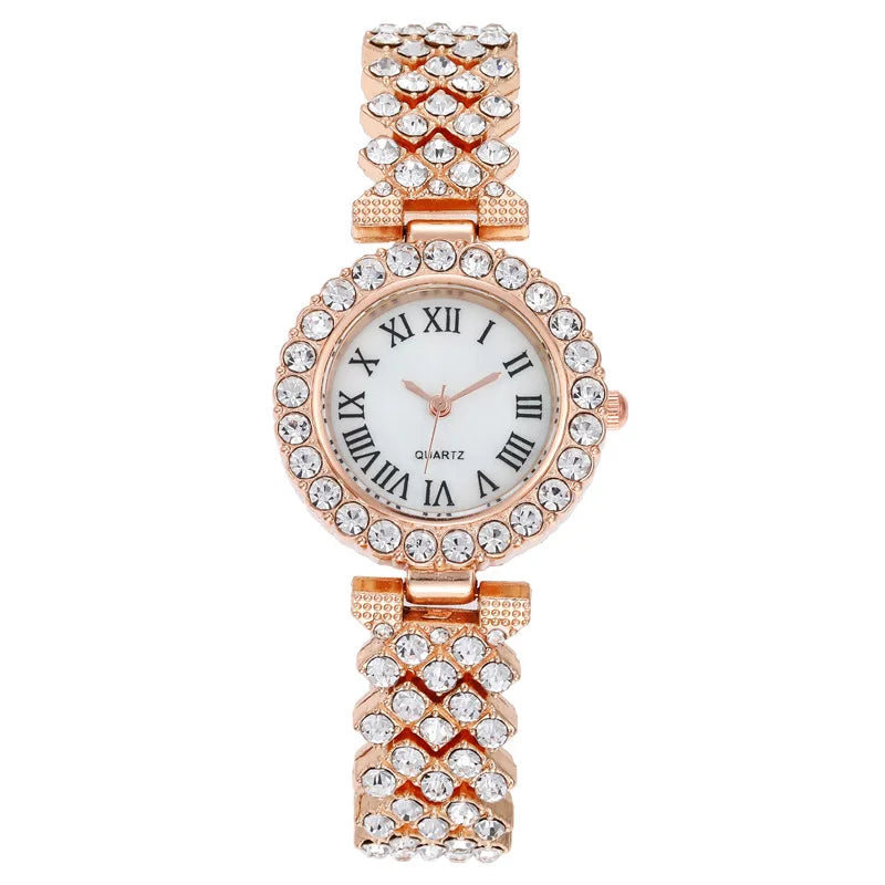 Women's quartz watch with stainless steel band