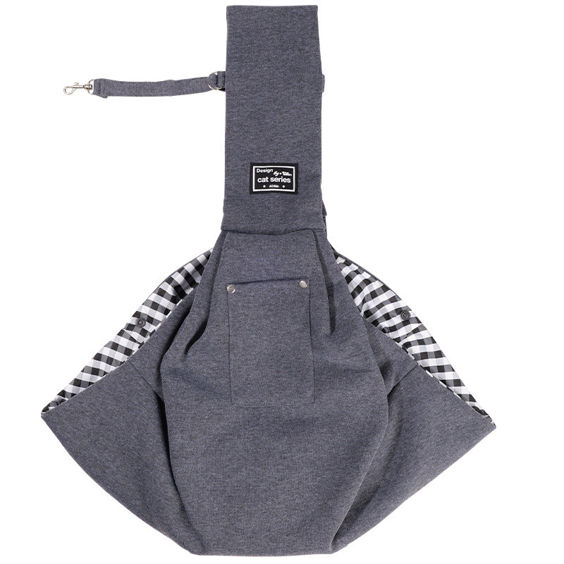 Pet carrier shoulder bag with phone pocket