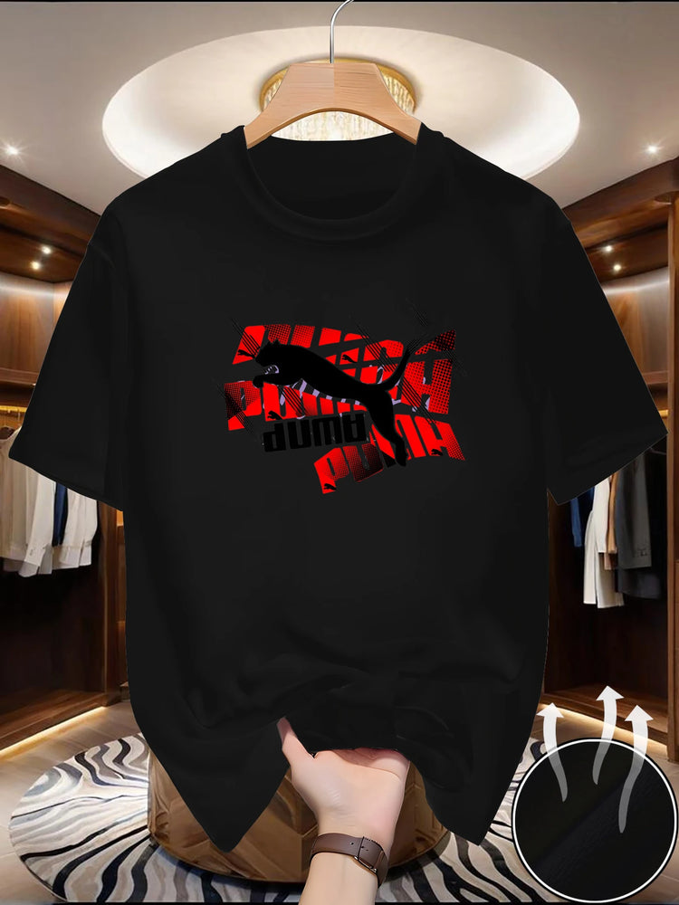 Men’s patterned polyester T-shirt